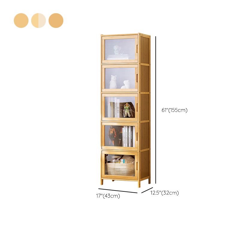 Contemporary Rectangle Storage Cabinet Natural Finish Accent Cabinet with Doors Clearhalo 'Cabinets & Chests' 'cabinets_chests' 'furn' 'furn_cabinets_chests' 'Furniture' 'Living Room Furniture' 1200x1200_60939490-d3ae-4063-9dd8-9c0e56026bda