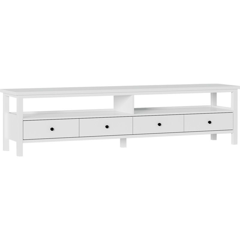 White Contemporary TV Stand Faux Wood TV Cabinet with Drawers Clearhalo 'furn' 'furn_tv_stands_entertainment_centers' 'Furniture' 'Living Room Furniture' 'TV Stands & Entertainment Centers' 'TV Stands & Media Storage Furniture' 'tv_stands_entertainment_centers' 1200x1200_60945d5e-85b5-46b0-902c-ce253f41daba