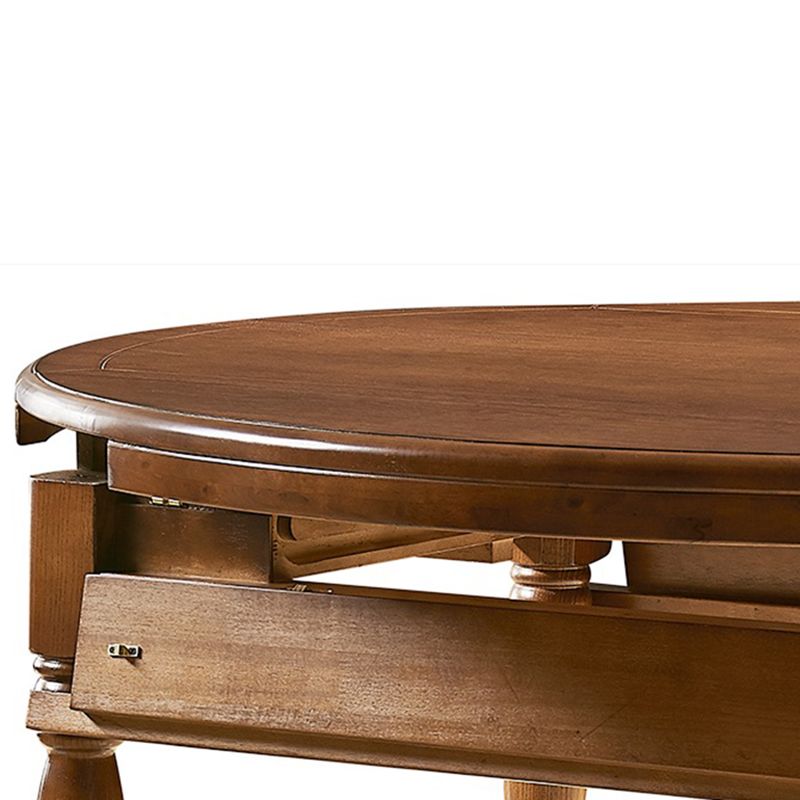 Set da pranzo in legno massiccio 1/5/7 con sedie pieghevoli e sedie in pelle