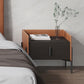 Mesa de acento de madera de falsa mesita de noche moderna con piernas con piernas