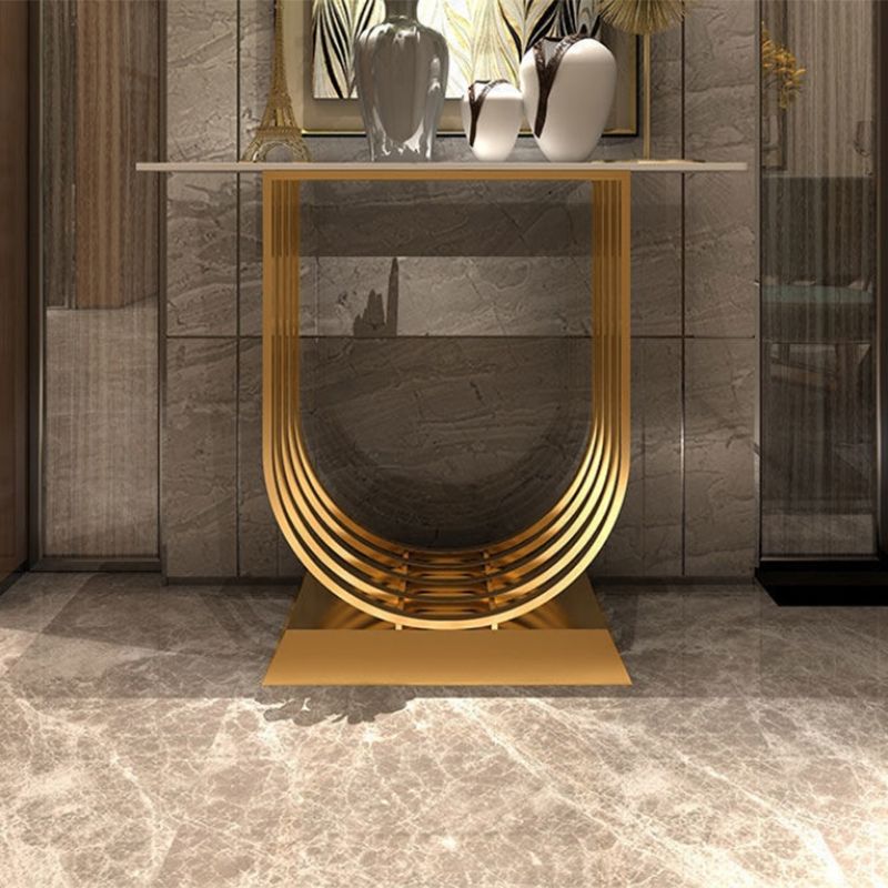 Table de consola blanca/negra de 11.81 pulgadas de ancho Table de sofá consola contemporánea