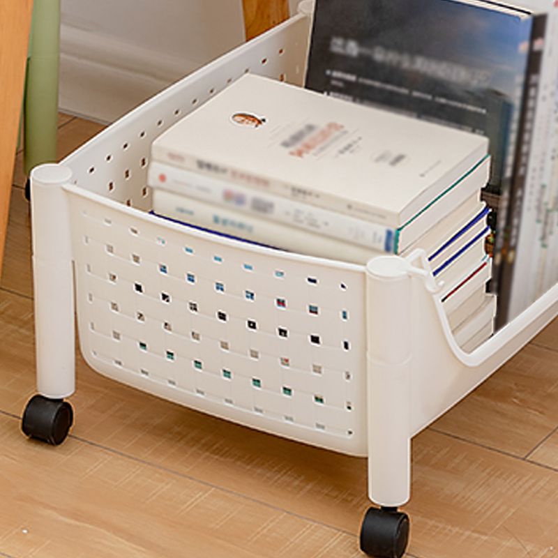 14" Wide Bookshelf Contemporary Style Bookcase with Casters for Home Office Clearhalo 'Bookcases' 'furn' 'furn_bookcases' 'Furniture' 'furniture_bookcases' 'kitchen' 'kitchen_bookcases' 'Living Room Furniture' 'Office Furniture' 1200x1200_609a8372-71b7-43a9-9ca6-3b26f781e73d