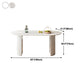 Contemporary White Standard Dining Table Kitchen Dining Table with Double Pedestal Bases Clearhalo ' dining_table' 'Dining Tables & Seating' 'Dining Tables' 'furn' 'furn_dining_table' 'Furniture' 'furniture_dining_table' 'Kitchen & Dining Furniture' 'kitchen&dining_furn' 'kitchen' 'kitchen_dining_table' 1200x1200_609afca7-7715-490a-b85a-2c7e9cb25e6b