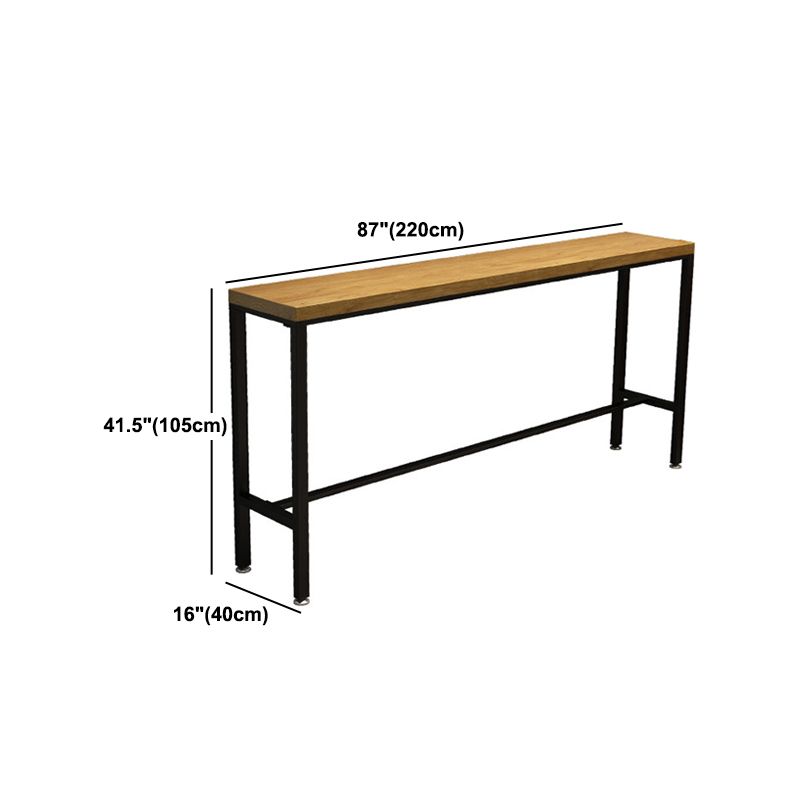 Industrial 1/2/6/11 Pieces Solid Wood Bar Table Set Fixed Counter Set for Home Use Clearhalo 'Bar Furniture' 'furn' 'furn_home_bar_bar_sets' 'Furniture' 'Home Bars & Bar Sets' 'home_bar_bar_sets' 'Kitchen & Dining Furniture' 1200x1200_609cd1ac-e483-48e9-a0e5-0560759c54fa