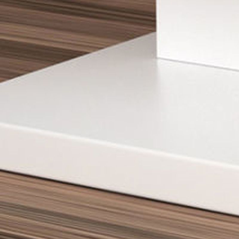 Contemporary Corner Closed Back Bookshelf Manufactured Wood Frame and Shelf Clearhalo 'Bookcases' 'Furniture' 'furniture_bookcases' 'kitchen' 'kitchen_bookcases' 'Living Room Furniture' 'Office Furniture' 1200x1200_609dfced-b572-449f-b2c5-b033cb23d6e4