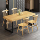 Modern Dining Set 1/2/5 Pieces Rectangle Pine Wood Dining Table for Dining Room