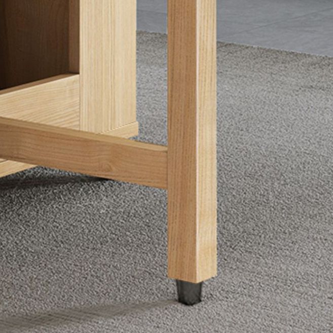 Modern Dining Table Foldable Rectangle Tabletop with Wood Base Clearhalo 'Dining Tables & Seating' 'Dining Tables' 'dining_table' 'furn' 'furn_dining_table' 'Furniture' 'Kitchen & Dining Furniture' 1200x1200_609f00d3-35b5-4859-b83e-5b887891ae34