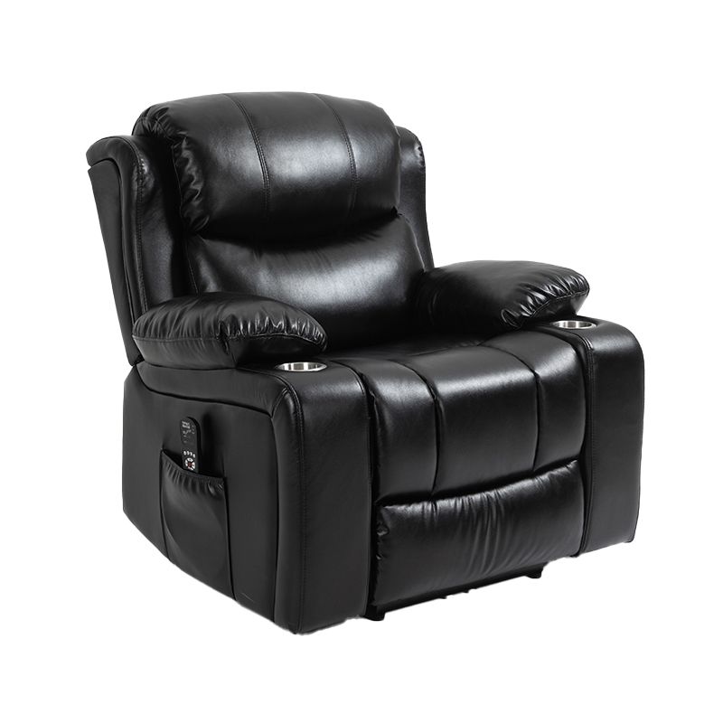 Nordic Style Faux Leather Recliner Chair Solid Color Standard Recliner Clearhalo 'Chairs & Seating' 'furn' 'furn_recliners' 'Furniture' 'Living Room Furniture' 'Recliners' 1200x1200_609f5c9a-326d-44bd-b078-d81a249fac07