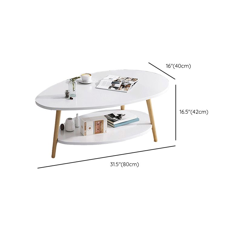 Wood Coffee Table No Distressing Single Coffee Table with Shelf Clearhalo 'Coffee & Accent Tables' 'Coffee Tables' 'coffee_tables' 'furn' 'furn_coffee_tables' 'Furniture' 'Living Room Furniture' 1200x1200_609f9e3b-b2ff-4023-b7cb-b1f17adaf8d7