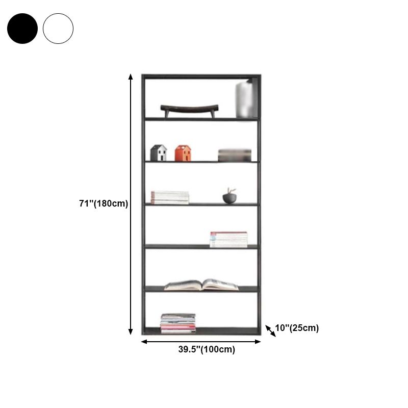 Minimalist Style Open Shelf Bookcase with Rectangular Shelve Clearhalo 'Bookcases' 'Furniture' 'furniture_bookcases' 'kitchen' 'kitchen_bookcases' 'Living Room Furniture' 'Office Furniture' 1200x1200_609fe630-d9bd-493b-9a24-ba9c54637a05