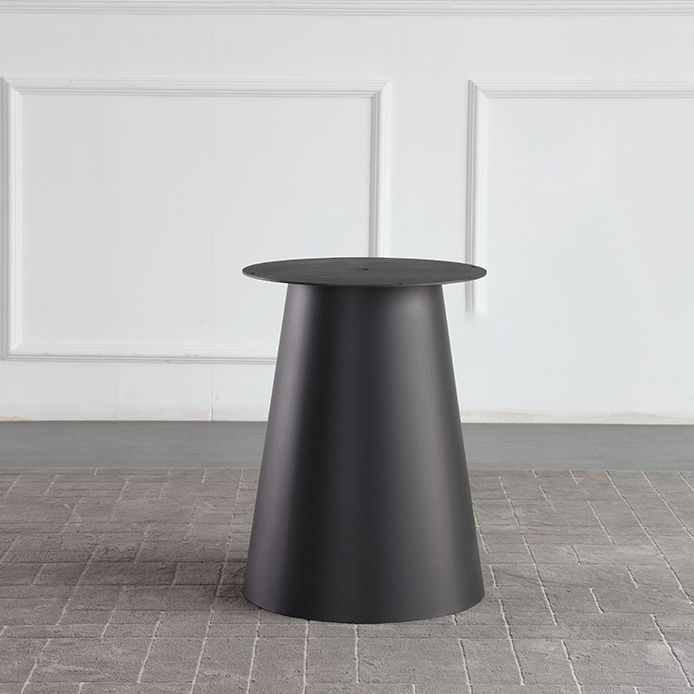 Round Sintered Stone Dining Table Modern Turntable Furniture with Steel Pedestal Base Clearhalo 'Dining Tables & Seating' 'Dining Tables' 'dining_table' 'furn' 'furn_dining_table' 'Furniture' 'Kitchen & Dining Furniture' 1200x1200_60a19450-6a38-4495-8584-5360ab7ffcbf