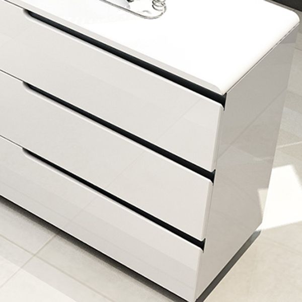 Modern MDF 31.5"H Sideboard Buffet Drawer and 2-Door Living Room Server in White Clearhalo 'buffet_sideboard' 'Buffets & Sideboards' 'furn' 'furn_buffet_sideboard' 'Furniture' 'Kitchen & Dining Furniture' 1200x1200_60a1bce5-6c55-42b1-af9f-56b352402e2a