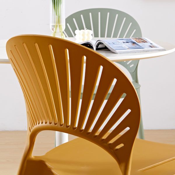 Contemporary Kitchen Stackable Chairs Plastic Dining Armless Side Chair Clearhalo ' kitchen&dining_furn' 'Dining Chairs' 'Dining Tables & Seating' 'dining_chair' 'furn' 'furn_dining_chair' 'Furniture' 'furniture_dining_chair' 'Kitchen & Dining Furniture' 'kitchen' 1200x1200_60a1e75f-4068-4c9c-a979-444a61cfced5