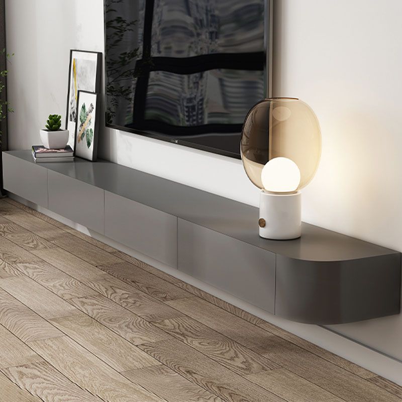Modern TV Stand - Floating Mount TV Console in Black/ White/ Gray Clearhalo 'furn' 'furn_tv_stands_entertainment_centers' 'Furniture' 'Living Room Furniture' 'TV Stands & Entertainment Centers' 'TV Stands & Media Storage Furniture' 'tv_stands_entertainment_centers' 1200x1200_60a2a558-fed0-4f4f-8adf-179b24ac33bd