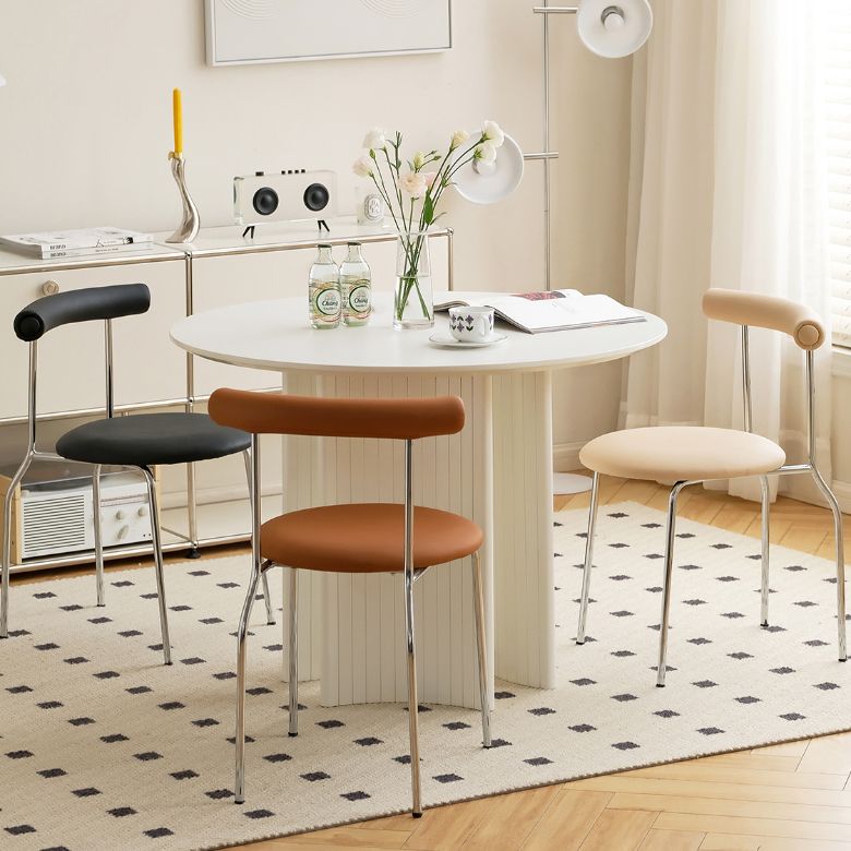 Modern Leather Side Chair Open Back Indoor Dining Chair for Home Clearhalo 'Dining Chairs' 'Dining Tables & Seating' 'dining_chair' 'furn' 'furn_dining_chair' 'Furniture' 'Kitchen & Dining Furniture' 1200x1200_60a3fa62-79c6-457e-ab6d-56c1e546b1ce