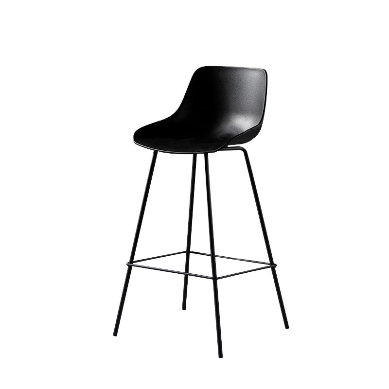 Contemporary Counter Height Stools Plastic Height Bar Stool for Living Room Clearhalo 'Bar Furniture' 'Bar Stools' 'bar_stools' 'furn' 'furn_bar_stools' 'Furniture' 'Kitchen & Dining Furniture' 1200x1200_60a59e22-9c8d-4848-94c4-909a3c8b0b18