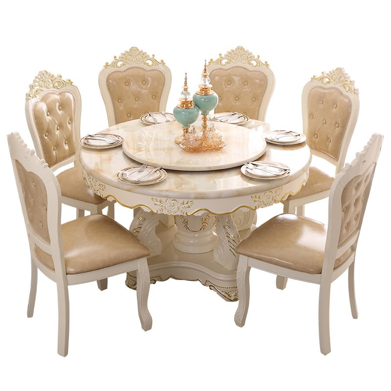Solid Wood Victorian Round Table Marble Table with Pedestal Base Clearhalo ' dining_table' 'Dining Tables & Seating' 'Dining Tables' 'furn' 'furn_dining_table' 'Furniture' 'furniture_dining_table' 'Kitchen & Dining Furniture' 'kitchen&dining_furn' 'kitchen' 'kitchen_dining_table' 1200x1200_60a77945-592f-4b21-883b-ac1faa0c372a