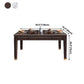 54.3"L x 33.5"W x 29.5"H Rectangle 4 Legs Luxury Table Fixed Table for Dining Room Clearhalo ' dining_table' 'Dining Tables & Seating' 'Dining Tables' 'furn' 'furn_dining_table' 'Furniture' 'furniture_dining_table' 'Kitchen & Dining Furniture' 'kitchen&dining_furn' 'kitchen' 'kitchen_dining_table' 1200x1200_60a83cad-fb5c-489b-96cf-c4ae7adc67c7