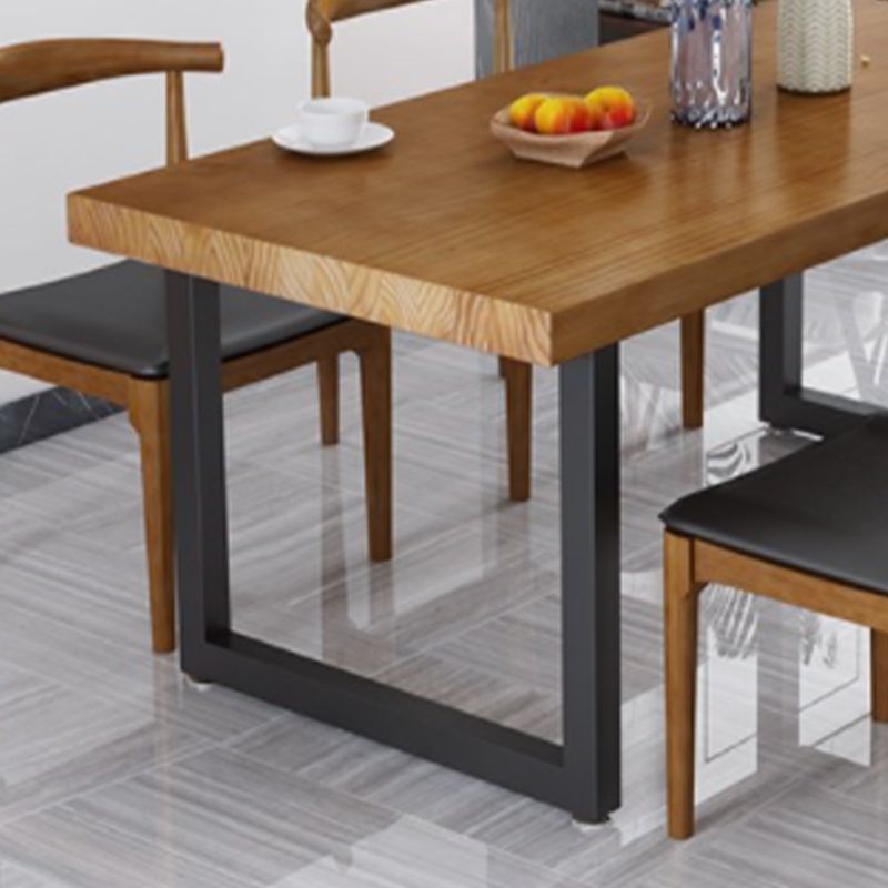 Modern 1/5/7 Pieces Rectangle Dining Set Solid Wood Dining Table with Chairs Clearhalo 'Dining Room Sets' 'Dining Tables & Seating' 'dining_room_set' 'furn' 'furn_dining_room_set' 'Furniture' 'furniture_dining_room_set' 'Kitchen & Dining Furniture' 'kitchen&dining_furn' 'kitchen' 1200x1200_60abbd74-cf7a-47e1-bbfd-049bbf435871