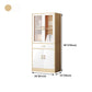 Contemporary Shelf Bookcase with Doors Vertical Bookshelf for Study Room