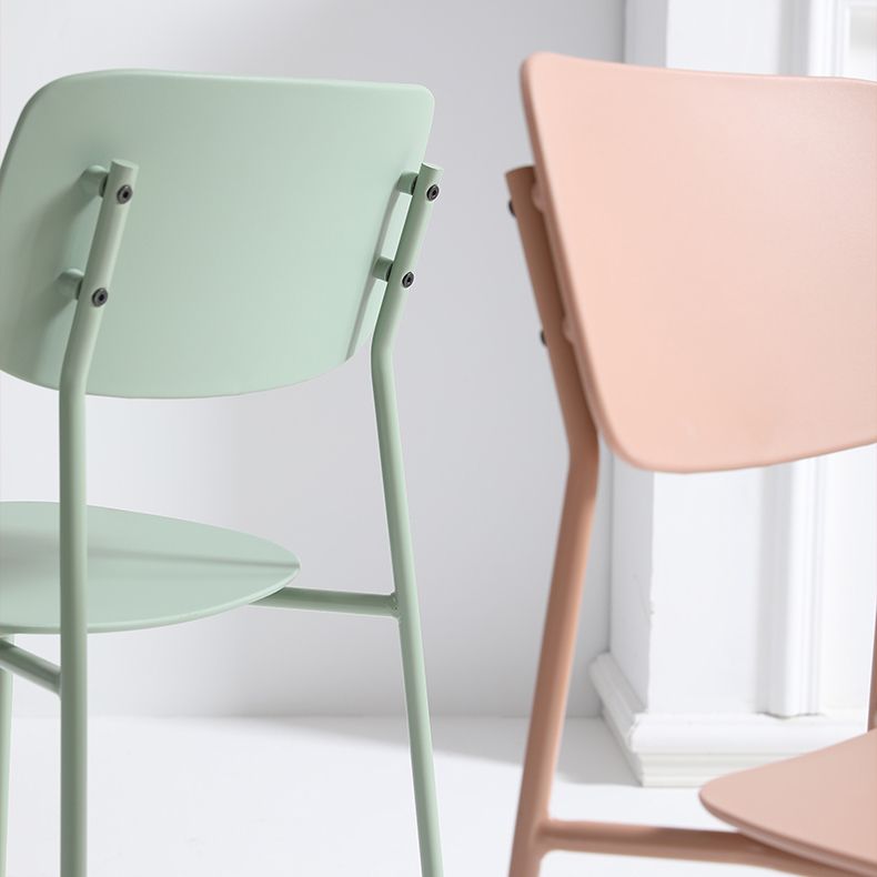 Contemporary Restaurant Open Back Side Chair Matte Finish Plastic Dining Chair Clearhalo ' kitchen&dining_furn' 'Dining Chairs' 'Dining Tables & Seating' 'dining_chair' 'Furniture' 'furniture_dining_chair' 'Kitchen & Dining Furniture' 'kitchen' 1200x1200_60ad5646-08b9-4bea-b756-4896a7cd8154