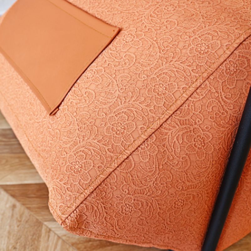 Contemporary Armchair Pillow Back Round Arms with Black Legs Leather Arm Chair Clearhalo 'Accent Chairs' 'accent_chairs' 'Chairs & Seating' 'furn' 'furn_accent_chairs' 'Furniture' 'Living Room Furniture' 1200x1200_60adfb12-40ea-4390-82a3-b508976f1197