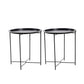 Contemporary Accent Table Nightstand Antique Finish Bed Nightstand
