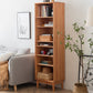 Estantería de estilo moderno Estantería trasera cerrada de madera maciza estándar con estantes