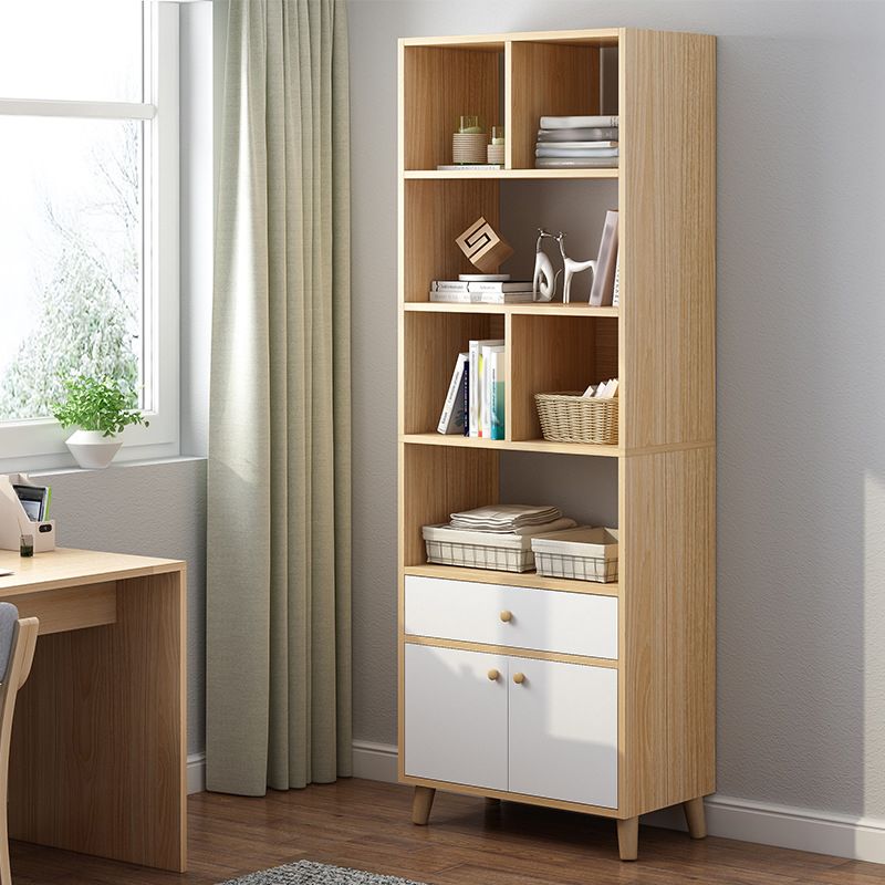 Bibliothèque en bois d'ingénierie Bibliothèque contemporaine standard avec tiroirs