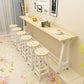 Modern Style Wood Bar Stool Table Rectangle Bar Table for Home