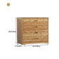 Modern Bamboo Storage Chest Dresser Bedroom Storage Chest with Drawers