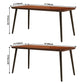 Solid Wood Industrial Dining Table Brown Rectangle Table with Black Frame for Dinning Room Clearhalo ' dining_table' 'Dining Tables & Seating' 'Dining Tables' 'furn' 'furn_dining_table' 'Furniture' 'furniture_dining_table' 'Kitchen & Dining Furniture' 'kitchen&dining_furn' 'kitchen' 'kitchen_dining_table' 1200x1200_60b2c38e-02f6-42e8-99b1-b7c36821f558