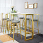 Glam Style Rectangle Bar Set 1/7 Pieces Stone Pub Dining Set for Dining Room Clearhalo 'Bar Furniture' 'furn' 'furn_home_bar_bar_sets' 'Furniture' 'Home Bars & Bar Sets' 'home_bar_bar_sets' 'Kitchen & Dining Furniture' 1200x1200_60b30979-252e-44ac-bc4f-5a0c02af9d37
