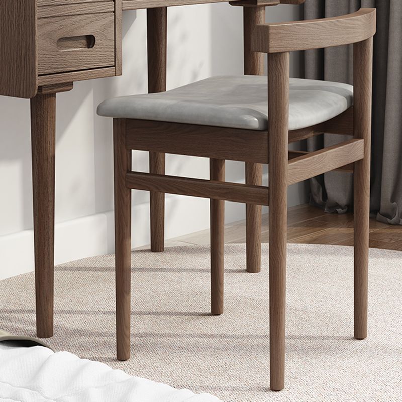 Traditional Wood Dining Armless Chair Faux Leather Dining Chairs for Home Use Clearhalo ' kitchen&dining_furn' 'Dining Chairs' 'Dining Tables & Seating' 'dining_chair' 'Furniture' 'furniture_dining_chair' 'Kitchen & Dining Furniture' 'kitchen' 1200x1200_60b52aa0-5528-406a-8c00-6d16e5032d0f