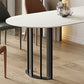 Irregular Shape White Table for Restaurant Sintered Stone Table with Double Pedestal Clearhalo 'Dining Tables & Seating' 'Dining Tables' 'dining_table' 'furn' 'furn_dining_table' 'Furniture' 'furniture_dining_table' 'Kitchen & Dining Furniture' 'kitchen' 'kitchen_dining_table' 1200x1200_60b5c687-499d-423a-b86b-89afb14c172f