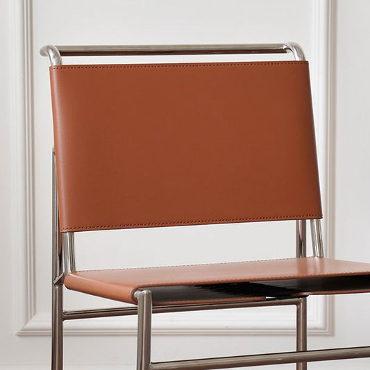 Modern Style Side Chair Faux Leather Open Back Dining Chair for Home Clearhalo 'Dining Chairs' 'Dining Tables & Seating' 'dining_chair' 'furn' 'furn_dining_chair' 'Furniture' 'Kitchen & Dining Furniture' 1200x1200_60b67a09-0c24-44ed-bb3a-5035610c0a66