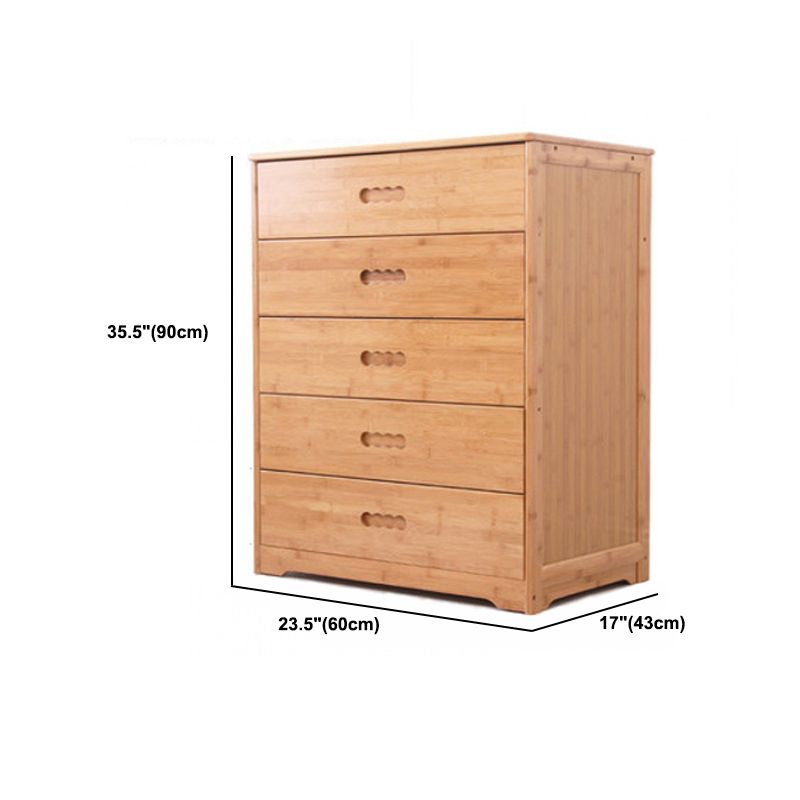 Contemporary Brown Accent Chest Rectangle Chest with Drawers