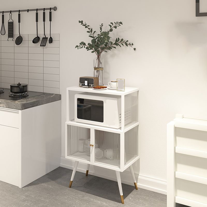 Contemporary Curio Cabinet Metal Glass Doors Display Stand for Dining Room Clearhalo 'Display & China Cabinets' 'display_china_cabinets' 'furn' 'furn_display_china_cabinets' 'Furniture' 'Kitchen & Dining Furniture' 1200x1200_60b96b68-8784-4d16-b293-bdd51bb0b060