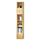 Modern Wood Bookcase, Geometric Bookshelf for Any Room, 13" L X 9.5" W
