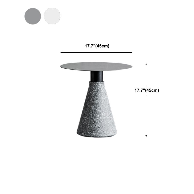 Slate Coffee Table Round Modern Minimalist Coffee Table for Living Room