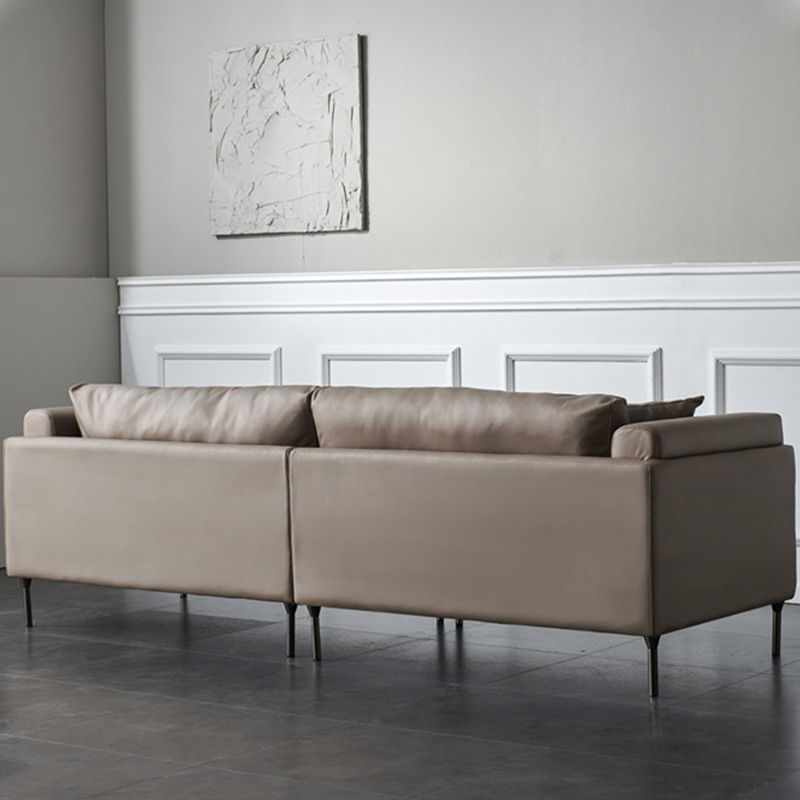 Divano a braccia quadrate moderne cuscini di legno divano divano per soggiorno