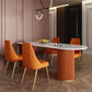 Traditional Luxury Dining Table White Sintered Stone Double Pedestal Dining Table Clearhalo ' dining_table' 'Dining Tables & Seating' 'Dining Tables' 'furn' 'furn_dining_table' 'Furniture' 'furniture_dining_table' 'Kitchen & Dining Furniture' 'kitchen&dining_furn' 'kitchen' 'kitchen_dining_table' 1200x1200_60beaa19-7ef5-4123-90c0-1a6a1724bab0