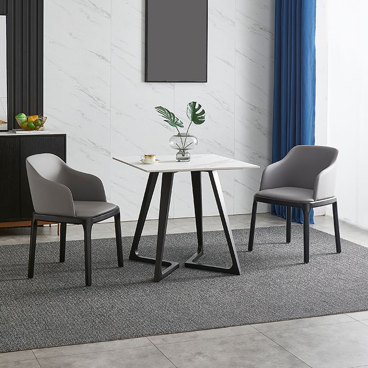 Sintered Stone Dining Table Industrial Double Pedestal Table for Dining Room Clearhalo ' dining_table' 'Dining Tables & Seating' 'Dining Tables' 'furn' 'furn_dining_table' 'Furniture' 'furniture_dining_table' 'Kitchen & Dining Furniture' 'kitchen&dining_furn' 'kitchen' 'kitchen_dining_table' 1200x1200_60c02f64-9181-4b8c-8c65-d0ff95524b26