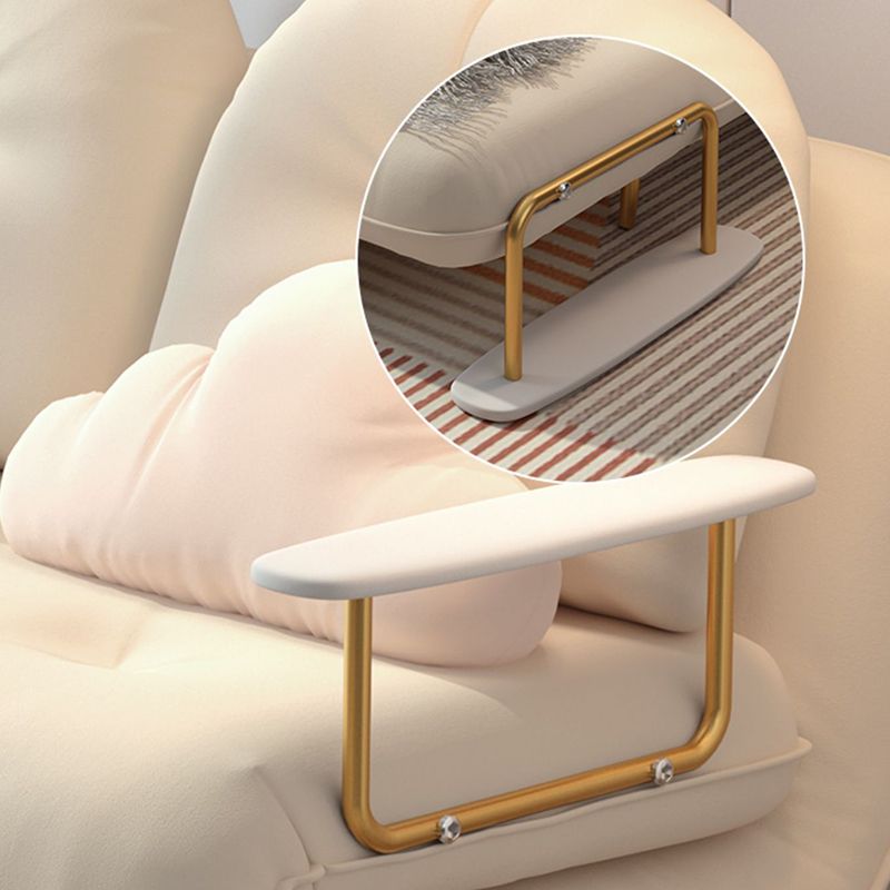 Glam White Futon and Mattress Square Arms Folding Futon Frame Clearhalo 'furn' 'furn_futons' 'Furniture' 'Futons & Daybeds' 'Futons' 'Living Room Furniture' 1200x1200_60c16ddb-ec39-4794-8acf-dcff2f277bbc