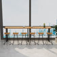 Kitchen Natural Finish Solid Wood Pub Table with Black Metal Frame Clearhalo 'Bar Furniture' 'Bar Tables' 'bar_tables' 'furn' 'furn_bar_tables' 'Furniture' 'Kitchen & Dining Furniture' 1200x1200_60c1ab8a-d583-4881-80d5-a3d9393b6746