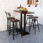 Dining Room Industrial Style Wood Barstool Iron 4 Legs Bar Stool with Pedal Clearhalo 'Bar Furniture' 'Bar Stools' 'bar_stools' 'furn' 'furn_bar_stools' 'Furniture' 'Kitchen & Dining Furniture' 1200x1200_60c2d905-fb84-45f2-abad-fbc984a3b5bf