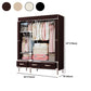 Modern Bedroom Wardrobe Armoire Steel Frame Wardrobe with Drawers Clearhalo 'Armoires & Wardrobes' 'armoires_wardrobes' 'Bedroom Furniture' 'furn' 'furn_armoires_wardrobes' 'Furniture' 1200x1200_60c3e146-1bfb-4fdb-962d-57696d0925e3