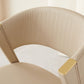 Home Indoor Side Chair Glam Upholstered Armless Chair in Beige