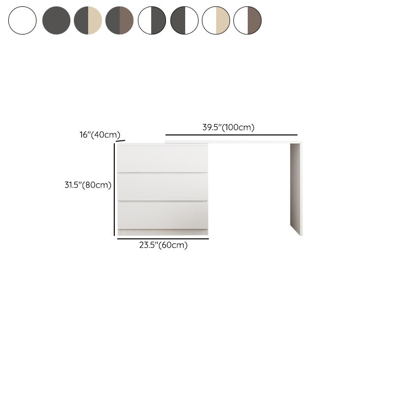 15,75 "tavolo da scrivania per trucco in legno in legno in legno massiccio con cassetti con cassetti