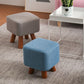 Square Pouf Stool Pure Color Cotton Linen Upholstered Wood Frame Pouf Ottoman Clearhalo 'furn' 'furn_ottomans_poufs' 'Furniture' 'Living Room Furniture' 'Ottomans & Poufs' 'ottomans_poufs' 1200x1200_60c50dd1-3820-4ebd-9f5c-d0750e8e8be6